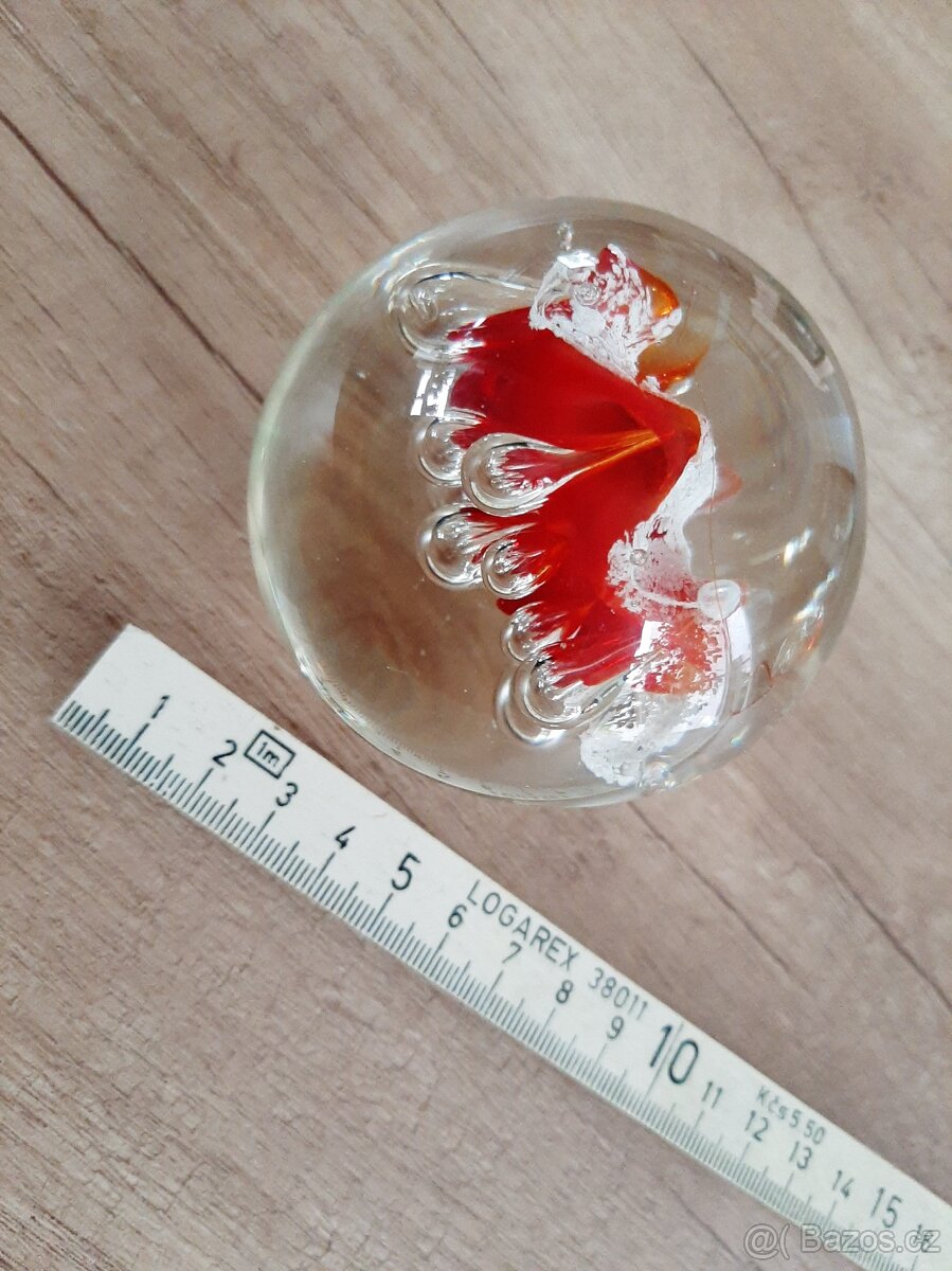 Retro sklenené težítka 2Ks - 13