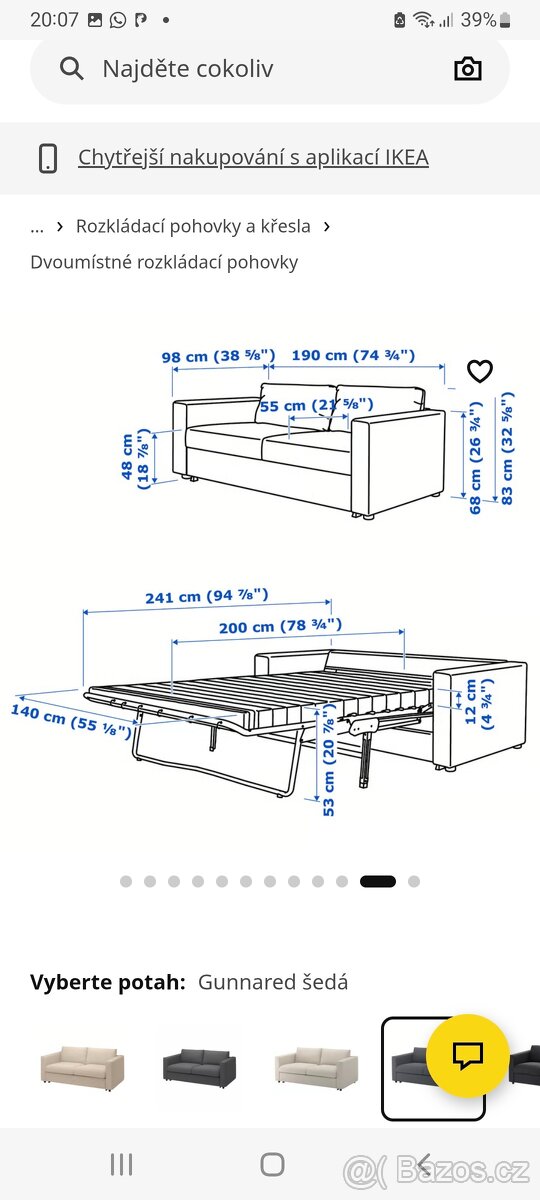VIMLE IKEA rozkládací - 13
