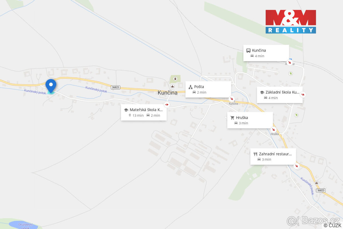 Prodej pozemku k bydlení, 758 m², Kunčina - 13