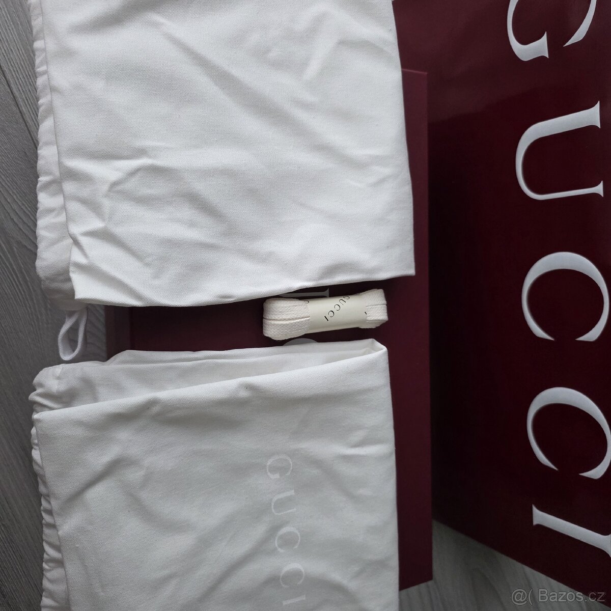 Gucci re-web white red trainers - 13
