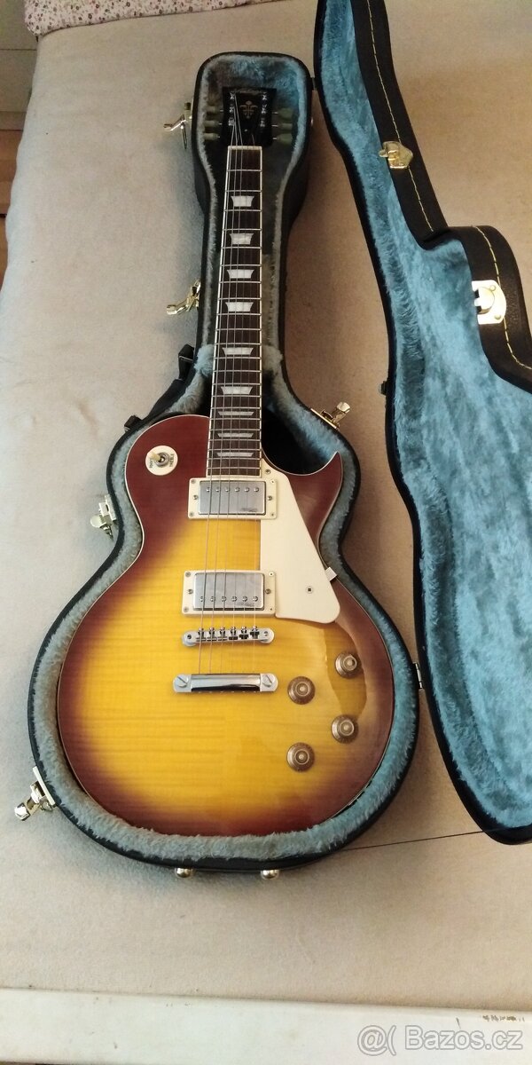 Prodám Vintage V100 Tobacco Sunburst Elektrickou kytaru - 13