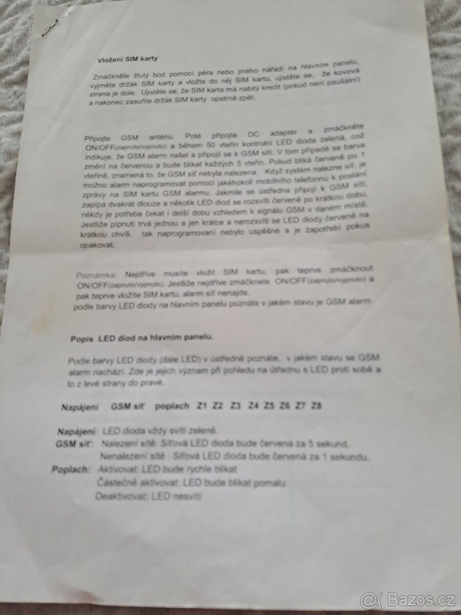 Prodám GSM alarm bezdrátový - 13