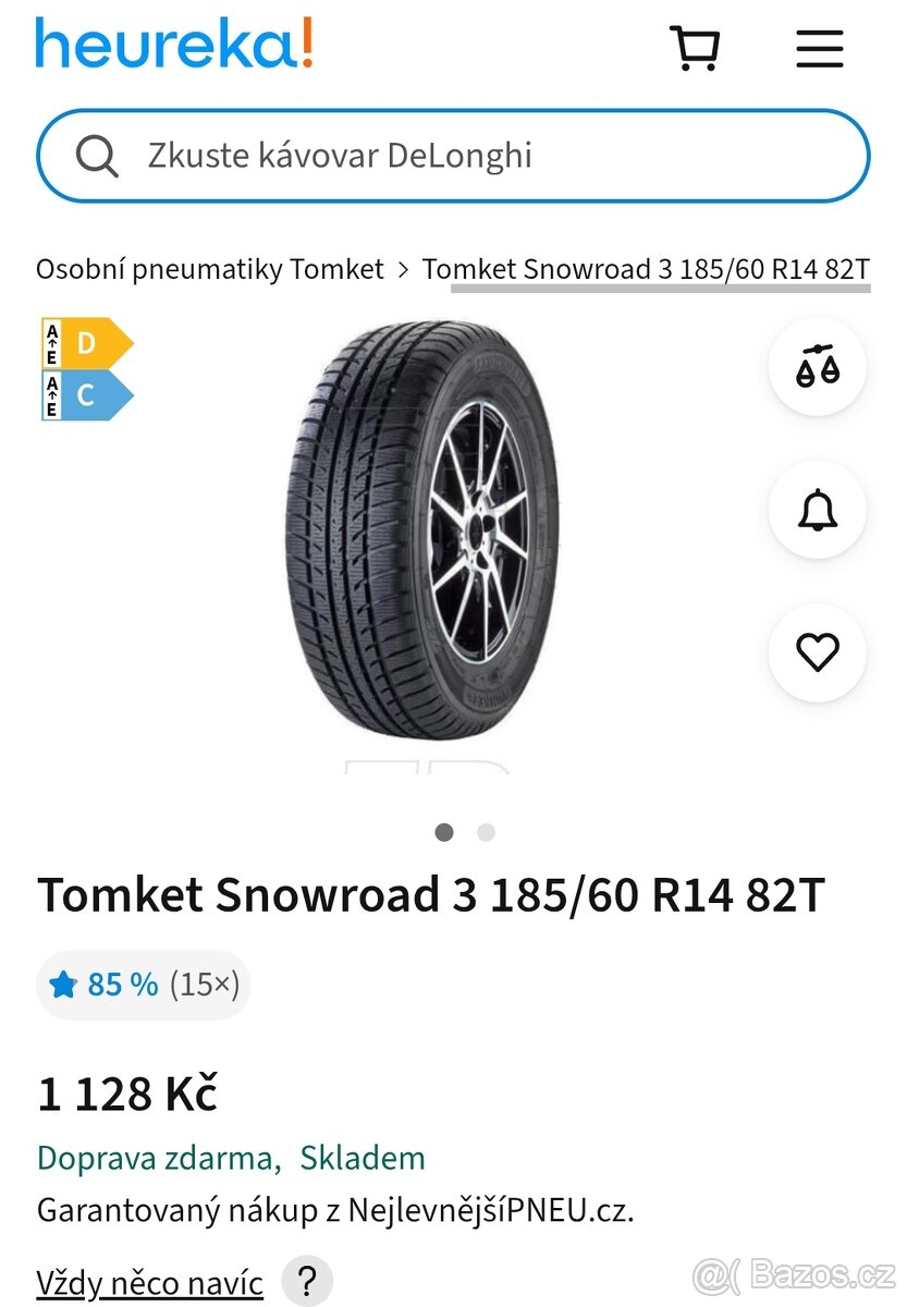 Zimní pneu 185/60 R14:DOT-3523 - 13