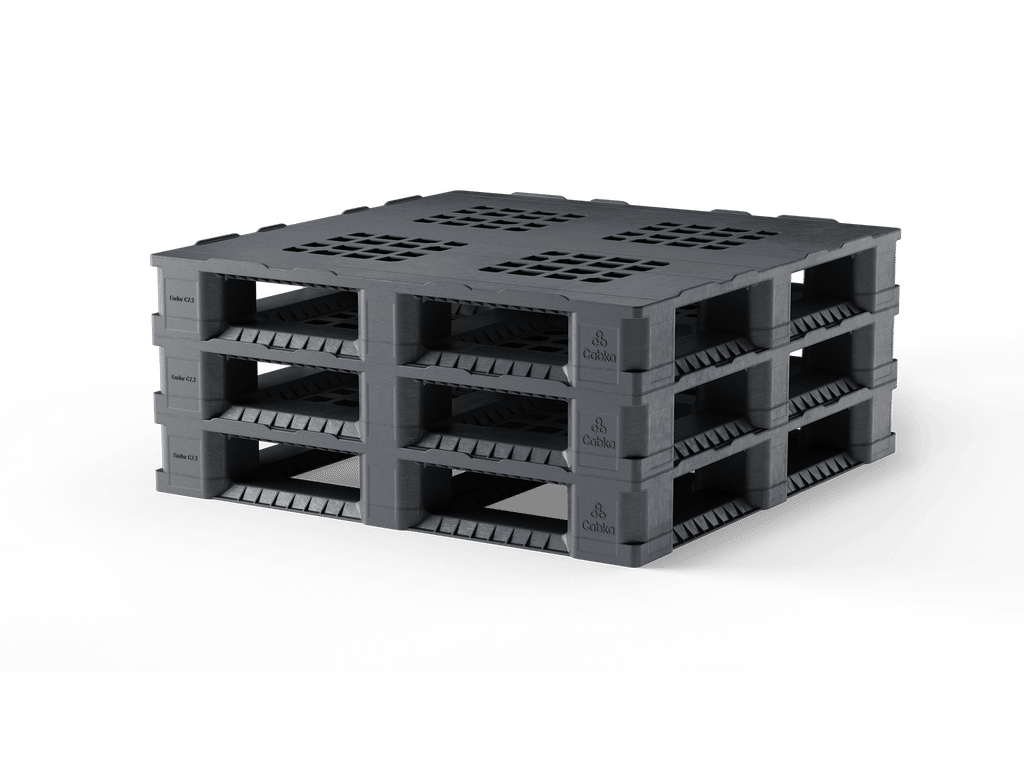 Pevnostní kontejnerové plastové palety ENDUR i7.2, 114x114 - 13