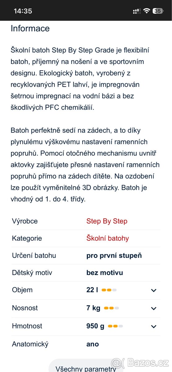Školní batoh, aktovka Step By Step 1-4ročník - 13