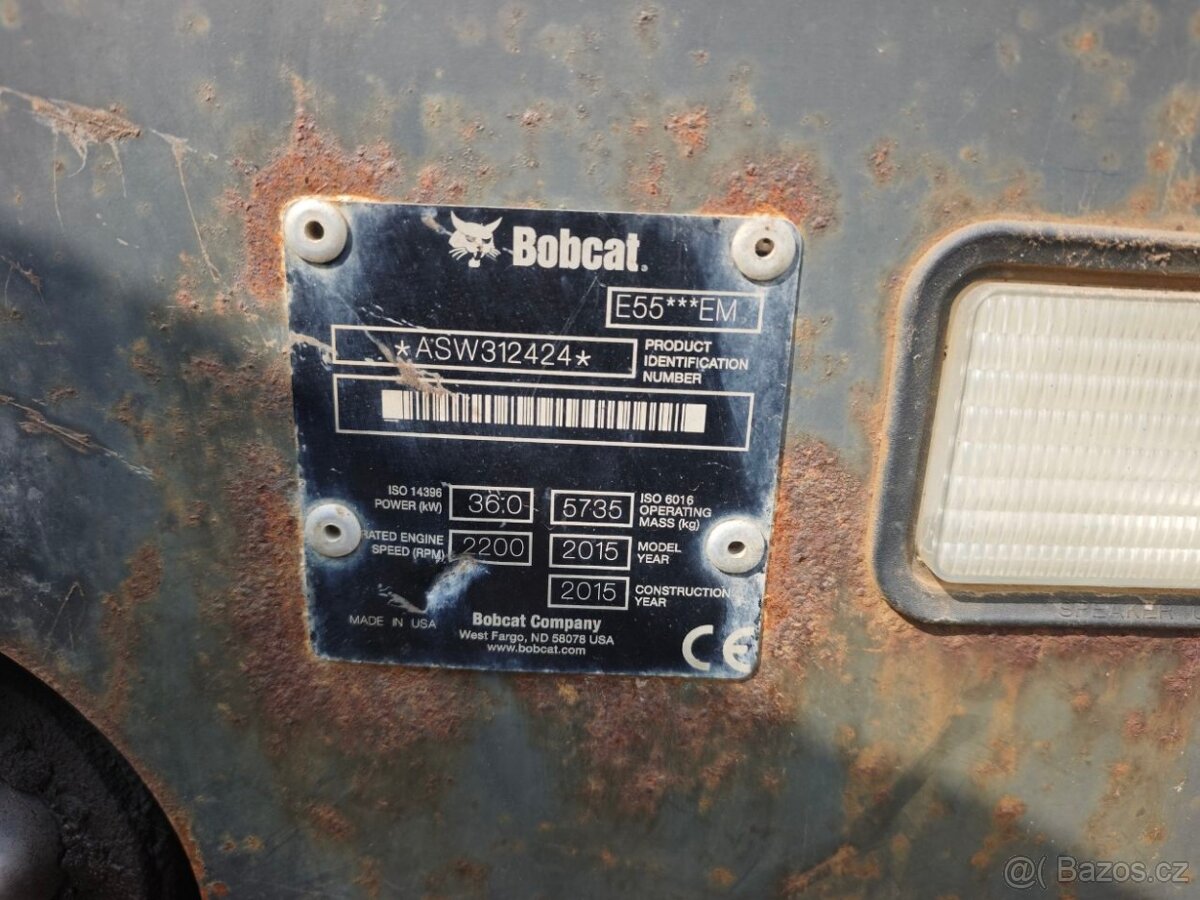 Pásový minibagr Bobcat E55 - 13