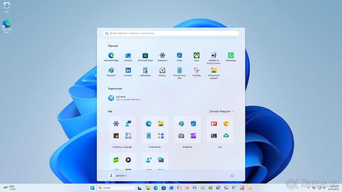 INTEL i7,Lenovo ThinkCentre M800z All In One PC,záruka - 13