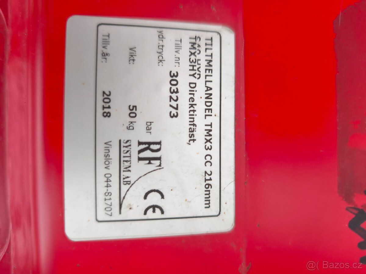 Naklápěcí rychloupínák pro 2-3t bagr - 13