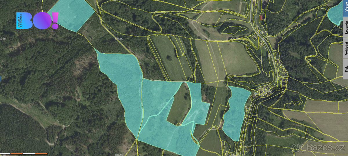 Souhrn lesních pozemků Pěčíkov u Městečka Trnávky - 13