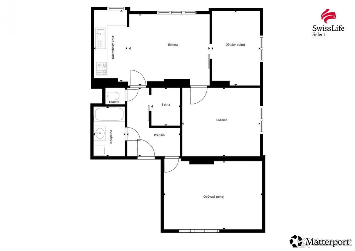 Prodej bytu 3+1 78 m2, Hvozd - 13