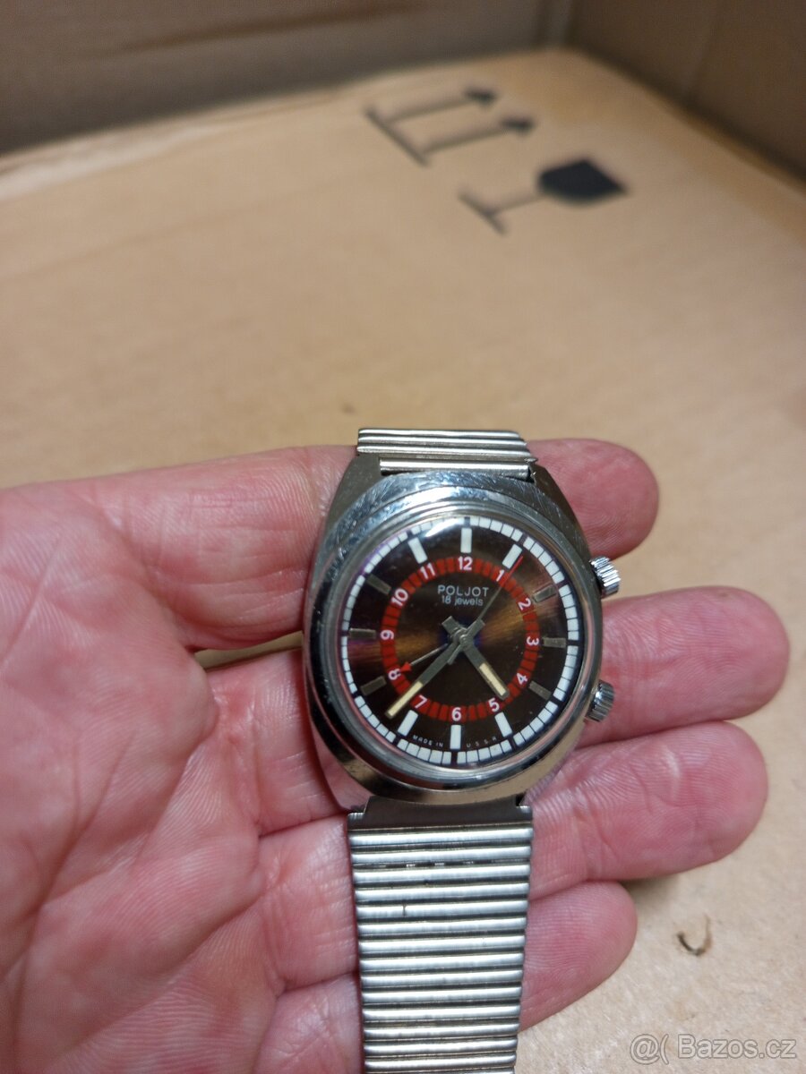 Pánské hodinky POLJOT budík . - 13