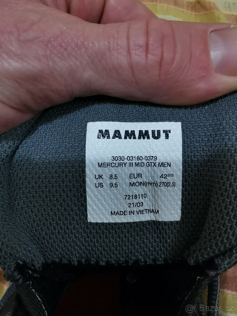 Pánské pohory MAMMUT MERCURY III Mid GTX M - 13