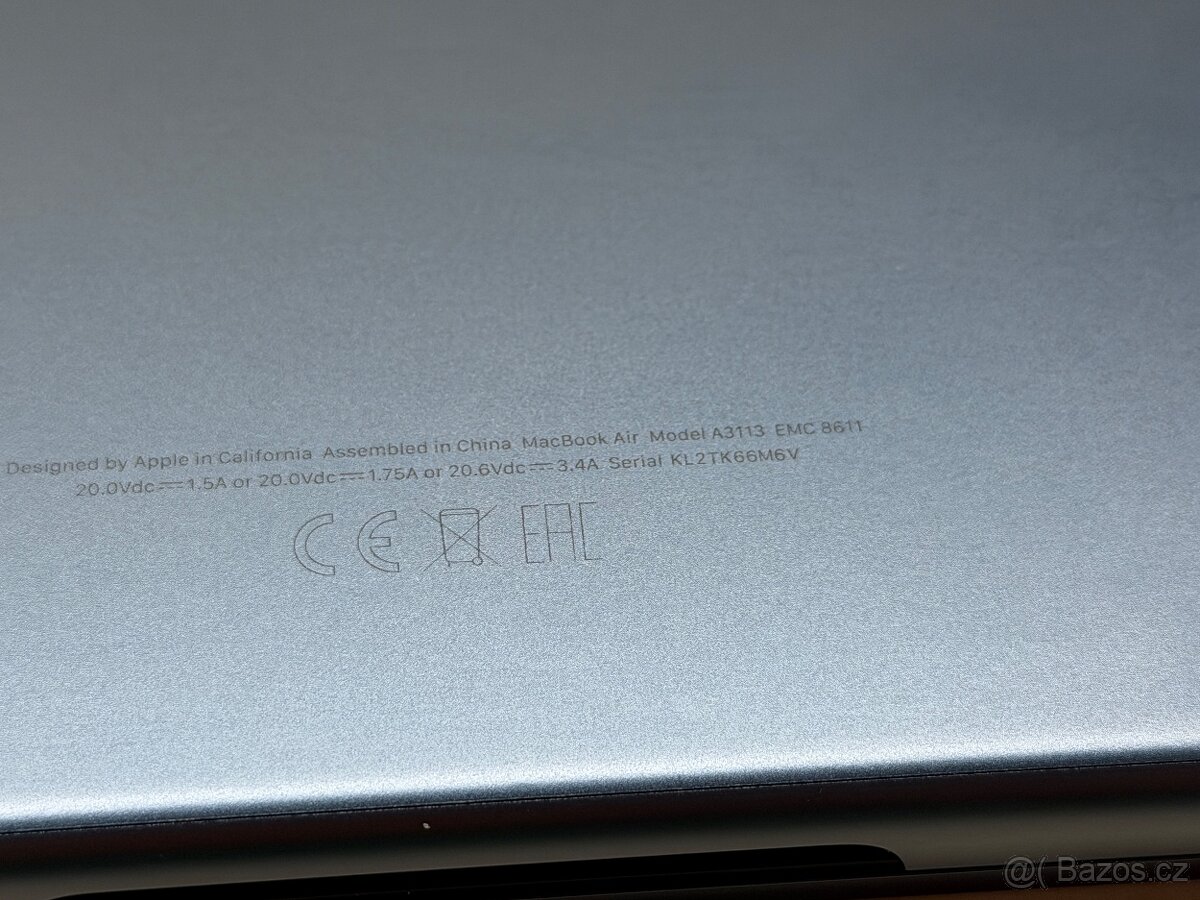 MacBook Air 13.6", M3, 8GB, 256GB, Midnight - 13