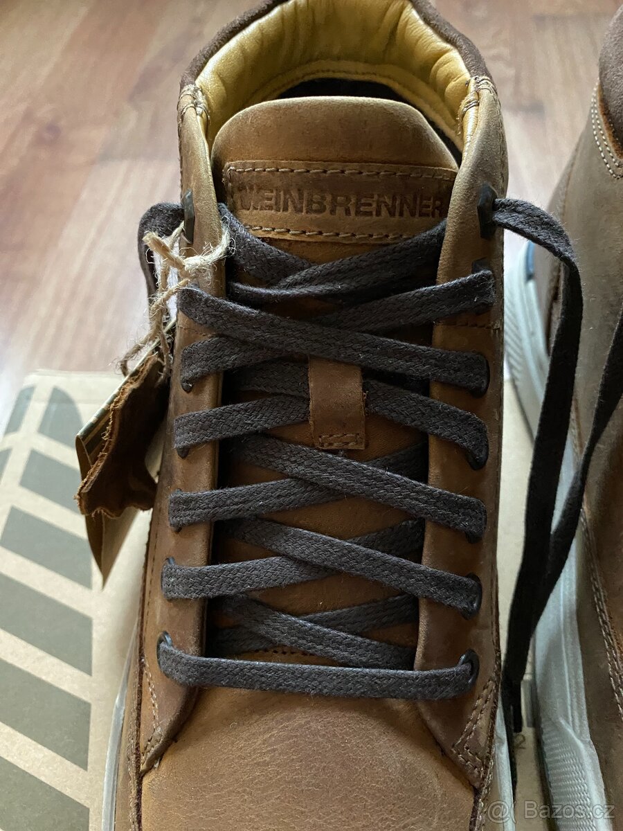 Nové pánské kožené podzimní/zimní boty Weinbrenner - č. 42 - 13