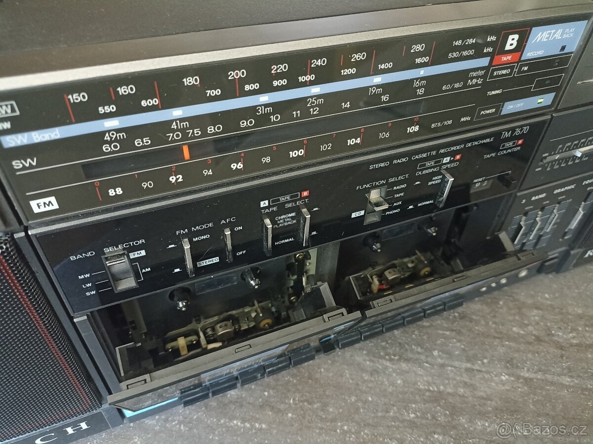 Sběratelský retro magnetofon Thomson Research TM 7670 – rádi - 13
