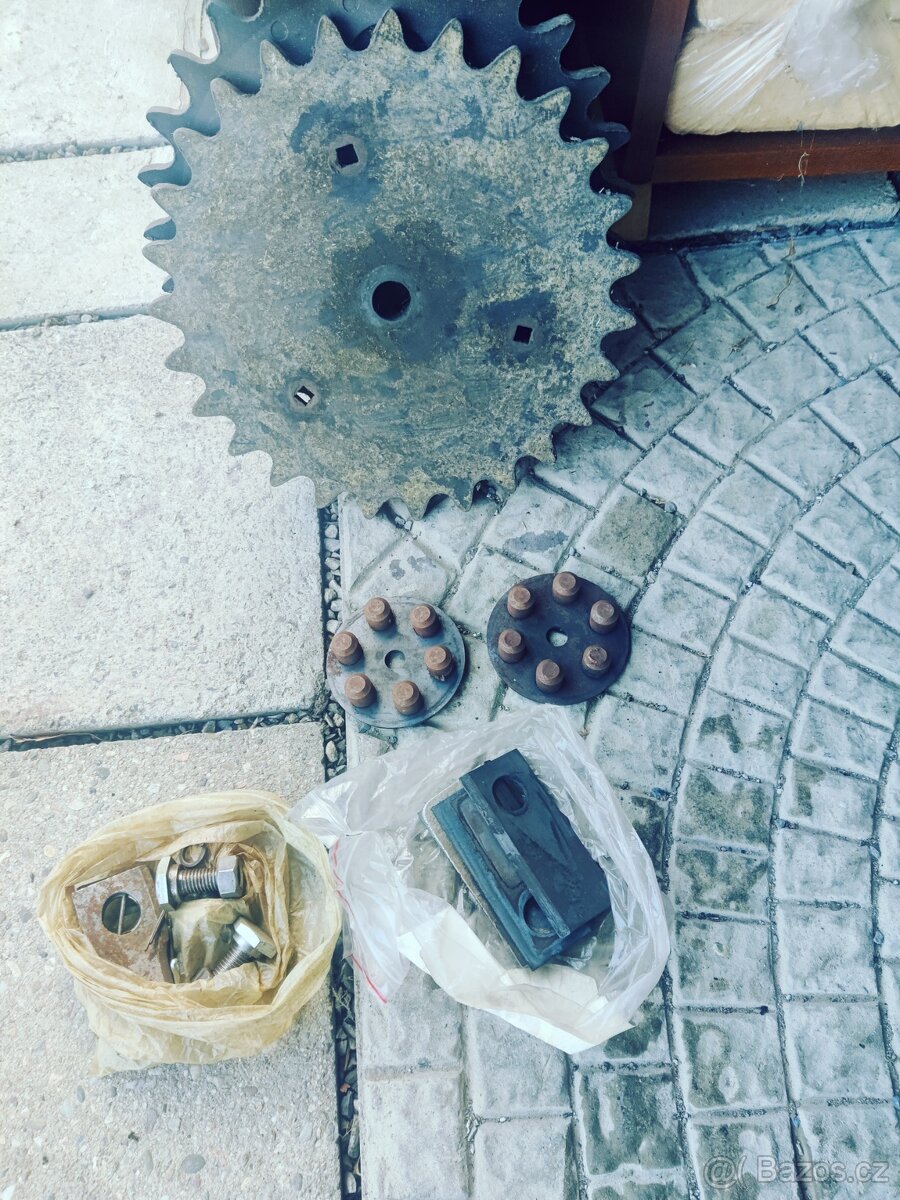 Bubnová sekačka,motor 4takt 5,5hp a rotavátor sestava - 13