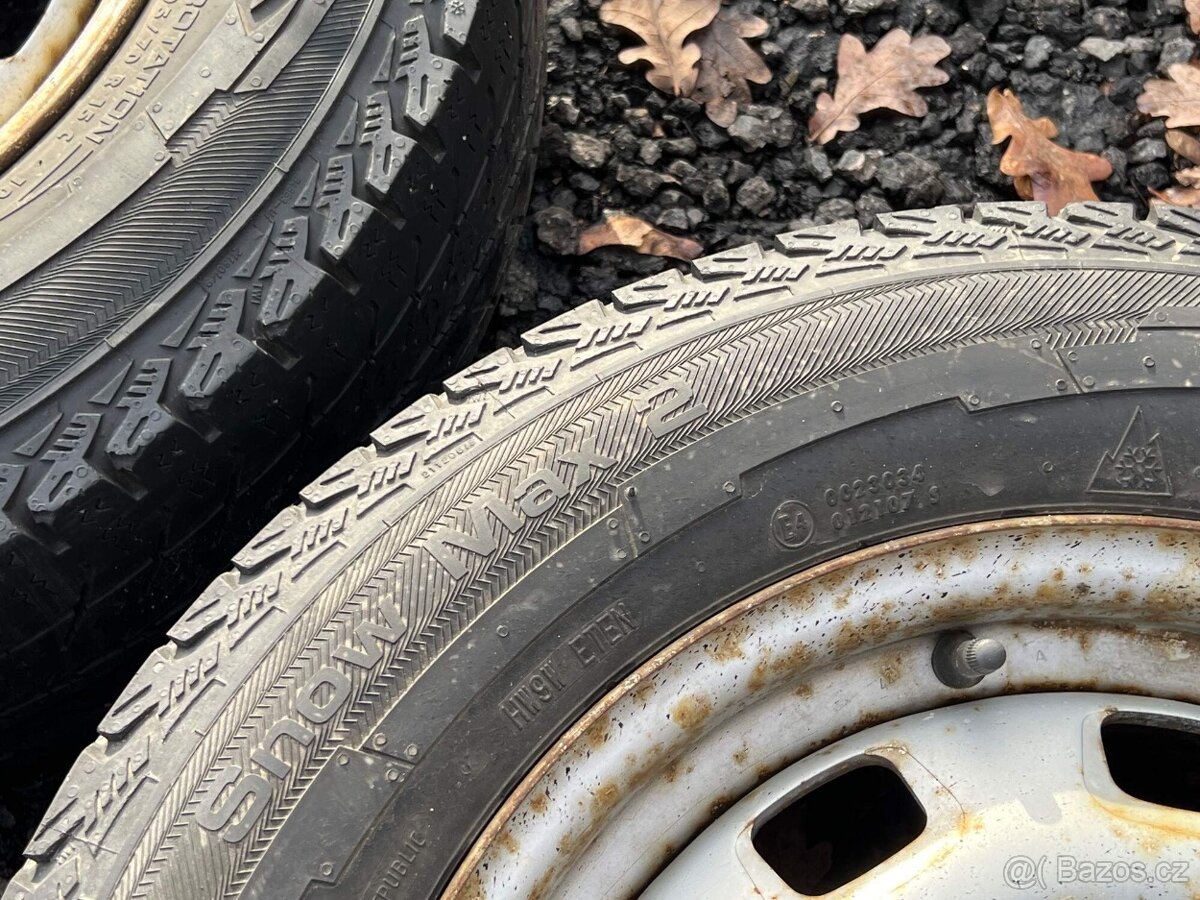 194. sada zimní zátěžová kola 195/70 r15 C 5x112 VW Škoda - 13