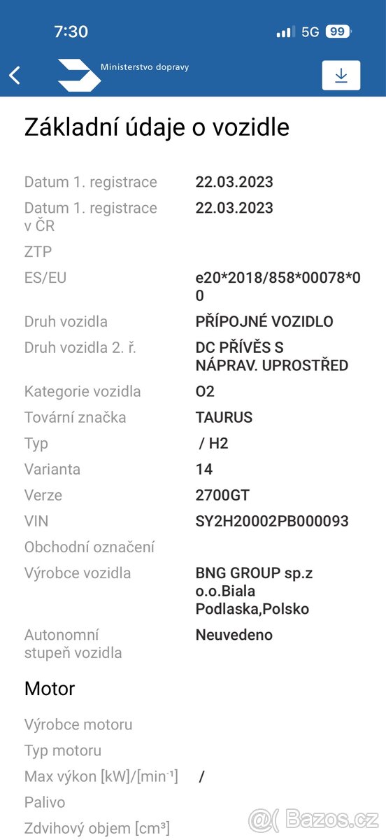 Podval 2,7t Taurus - 13