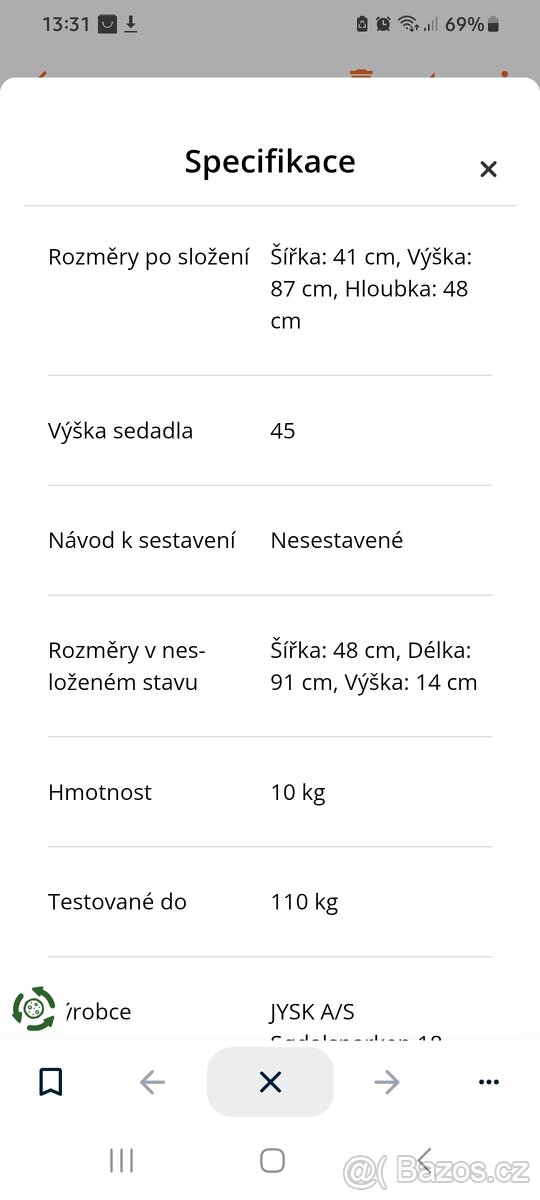 Jídelní stůl a 4 židle z masivní borovice - 13