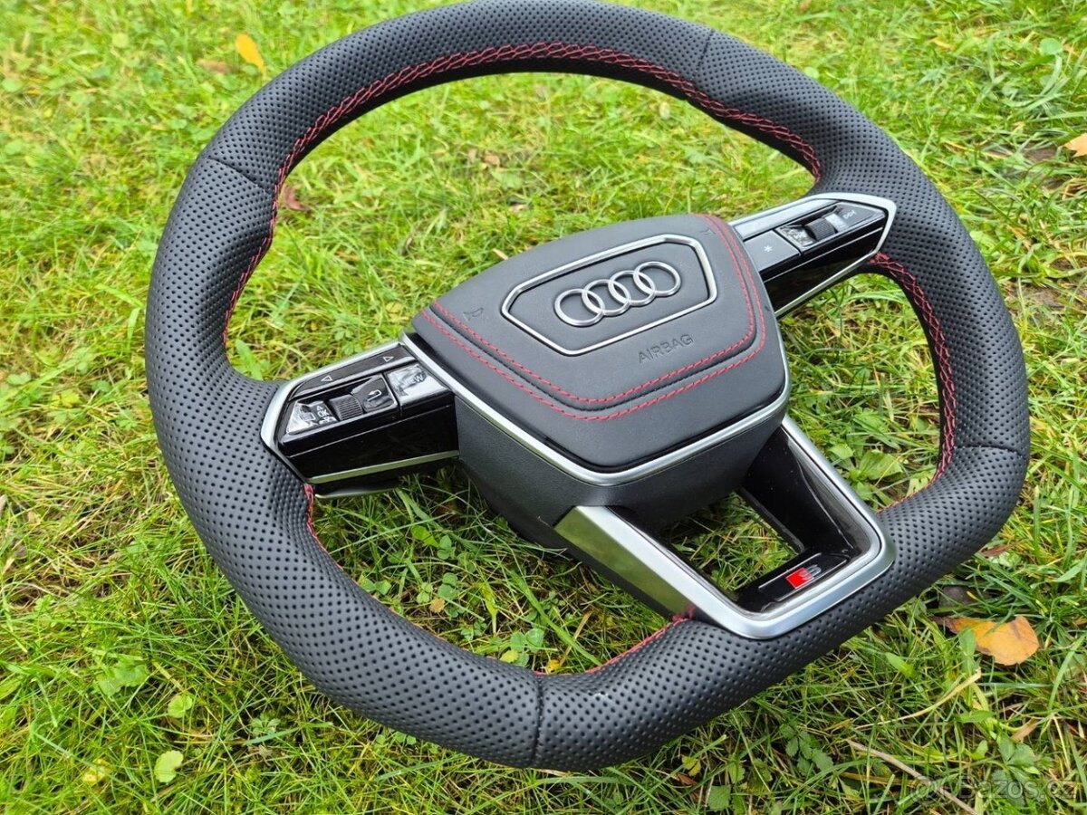 AUDI A6 A7 4K A8 D5 E-TRON SPORTOVY VOLANT - vyhrievany - 13