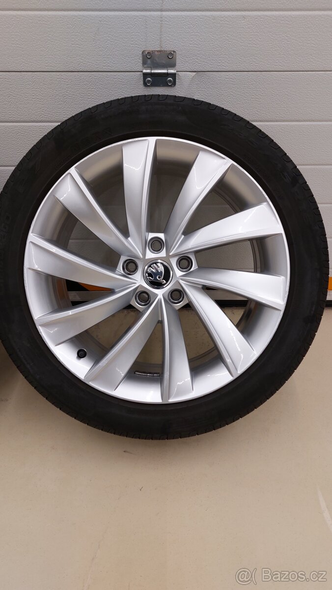 Alu kola 5x112 r18 Pegasus originál Škoda Superb III Faceli - 13