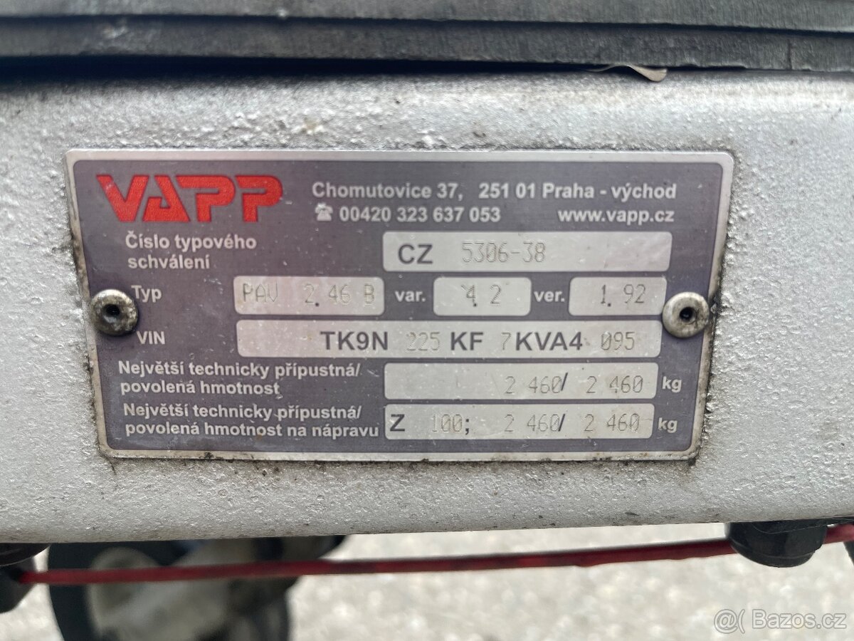 Prodám autopřepravník Vapp 2.46B - 13