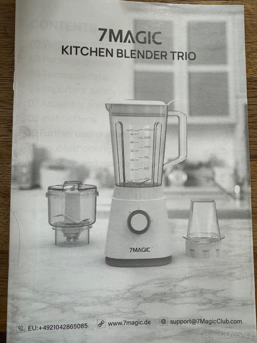 Stolní mixér 1500ml a 350ml - 13