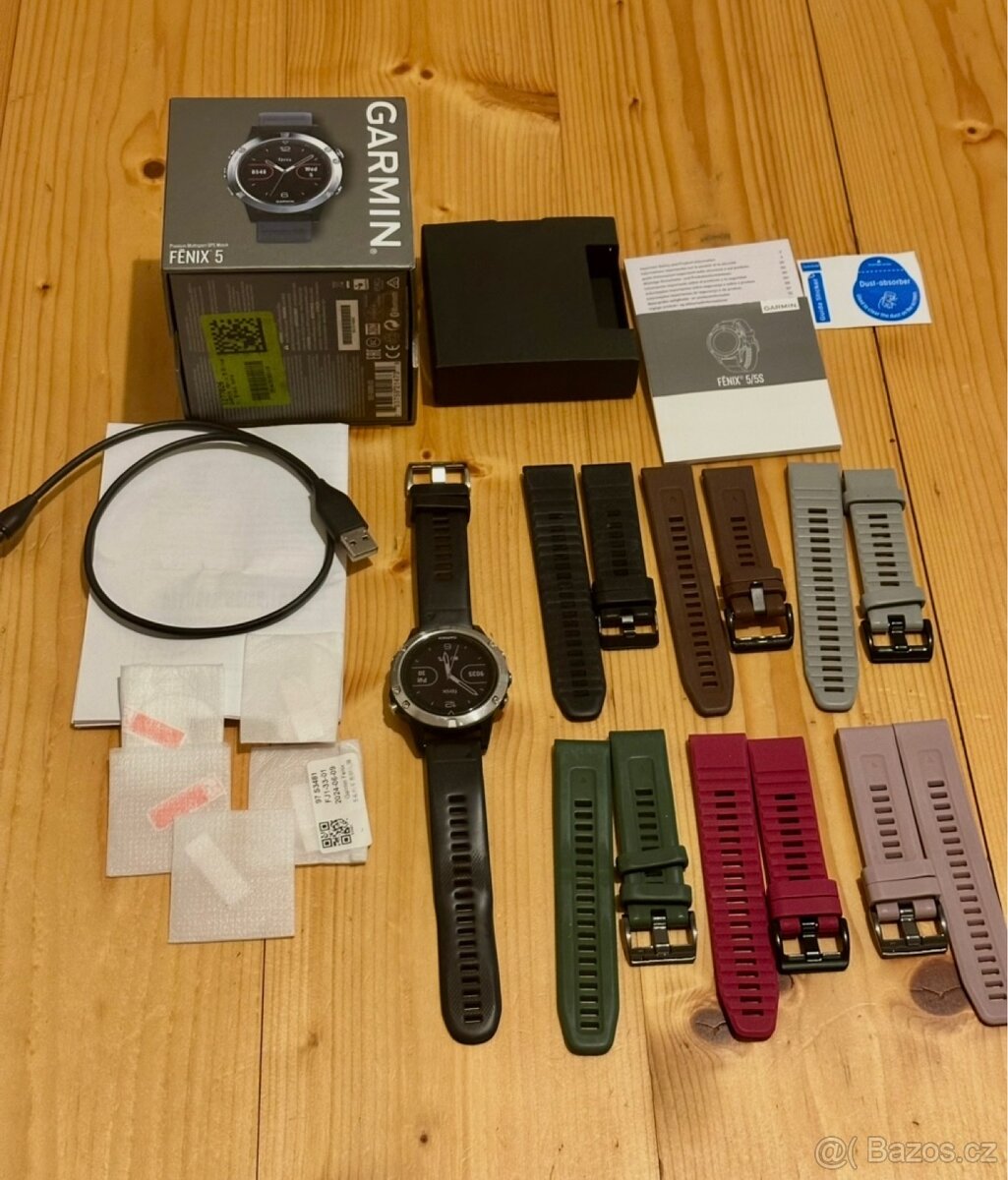 GARMIN fenix 5 Silver + 6 řemínků - 13