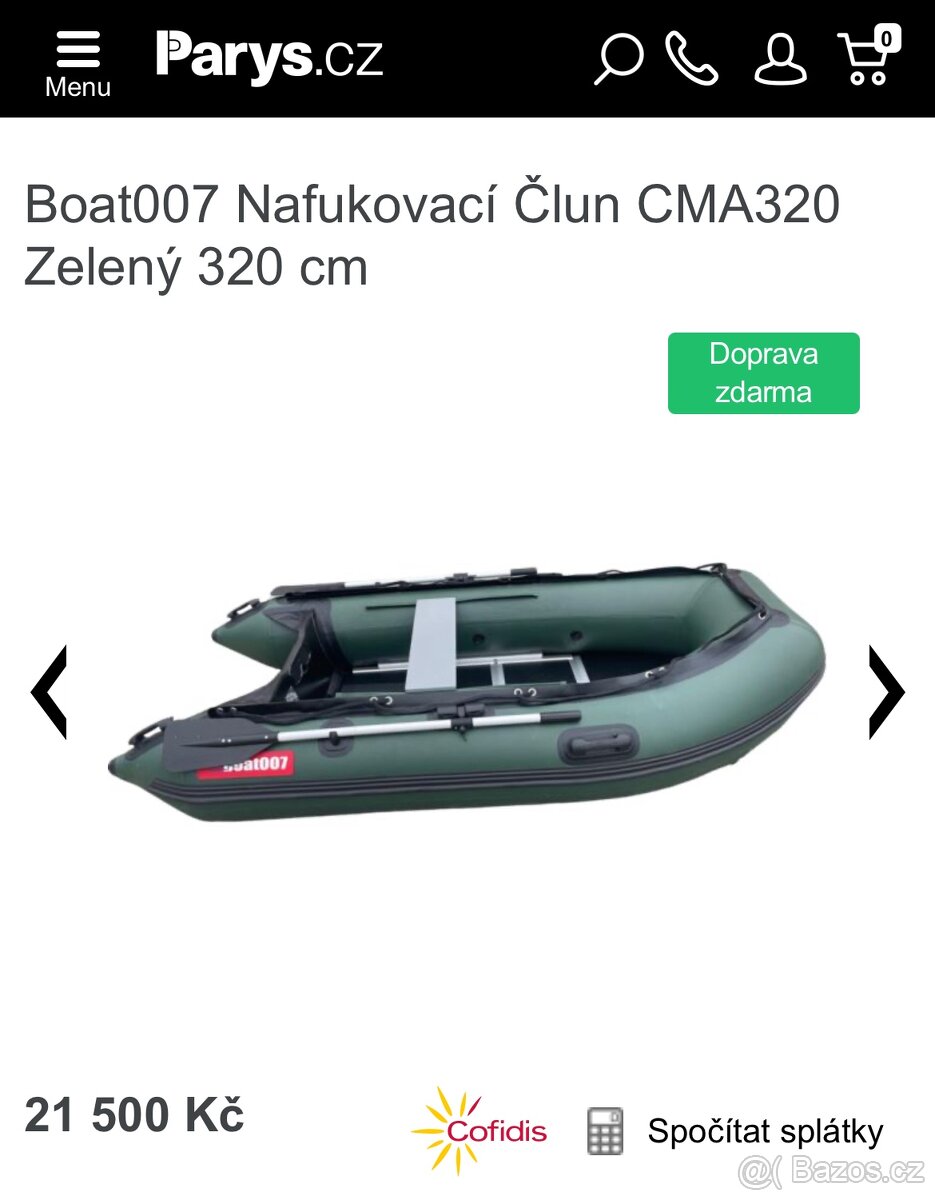 Nafukovací člun Boat 007 s přísl. SLEVA - 13