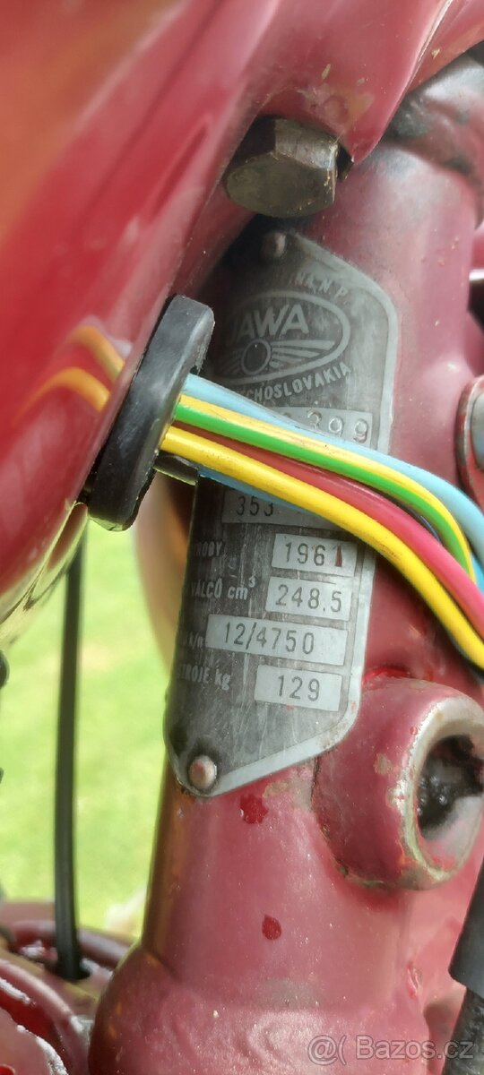 JAWA 250/353 1961 + PAV 40 zapsáno v TP - 13