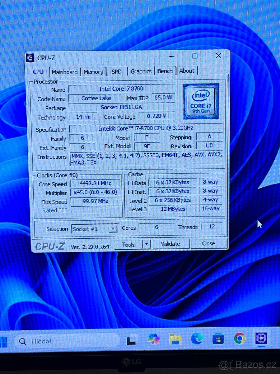 Herní PC Intel i7-8700 / 16GB RAM / GTX 1050 Ti / - 13