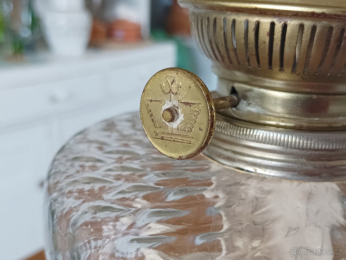 STAROŽITNÁ PETROLEJKA VE STYLU ART NOUVEAU, FRANCIE, 1900 - 13