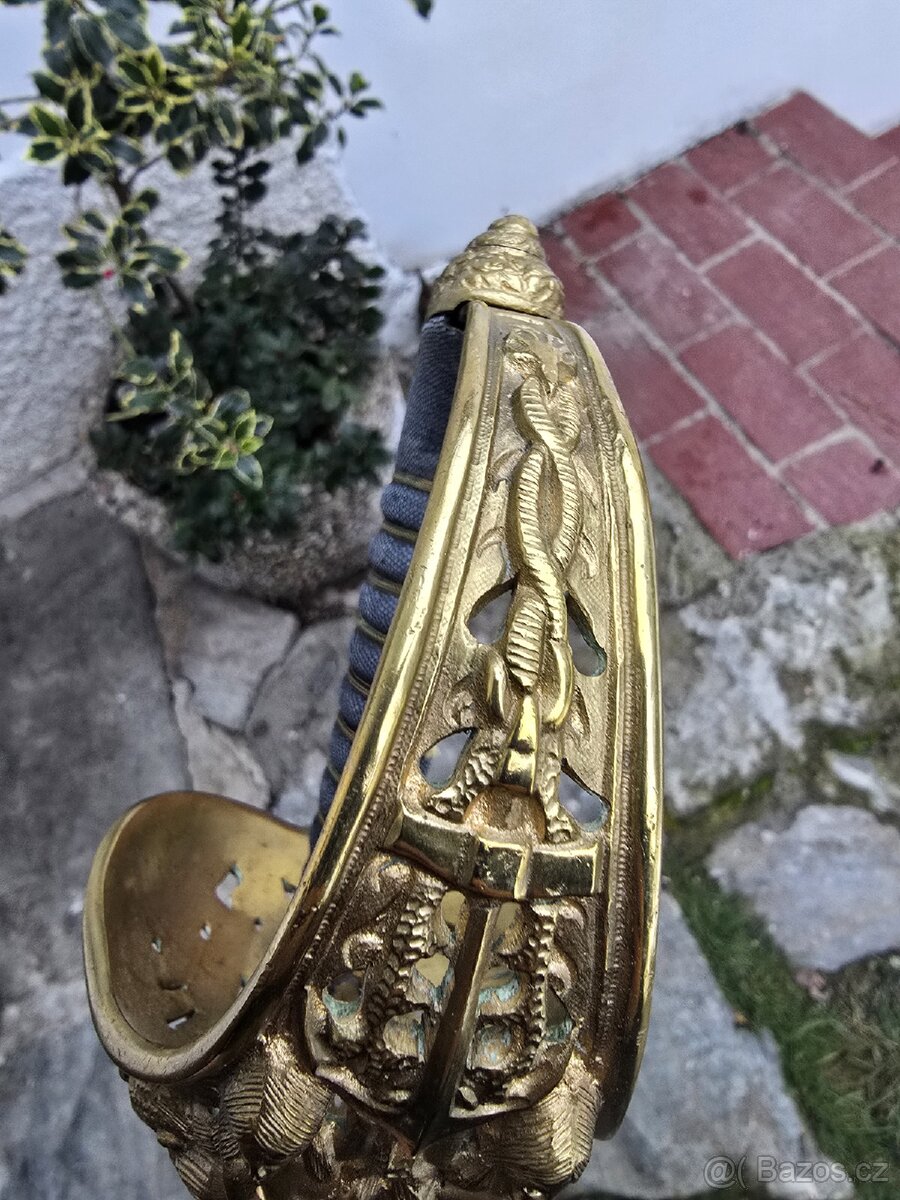 VZÁCNÁ NÁMOŘNÍ ŠAVLE RAKOUSKO UHERSKO VZOR 1850 - 13