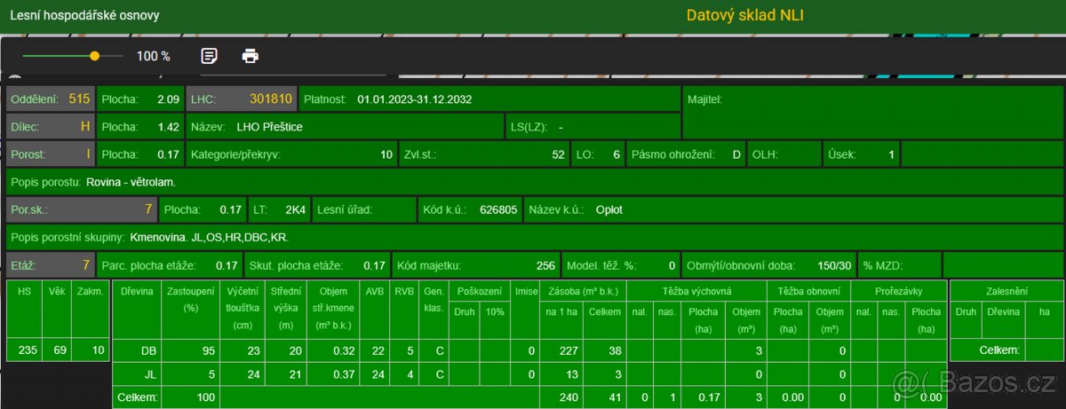 Prodám lesní pozemek v k.ú. Oplot - 13
