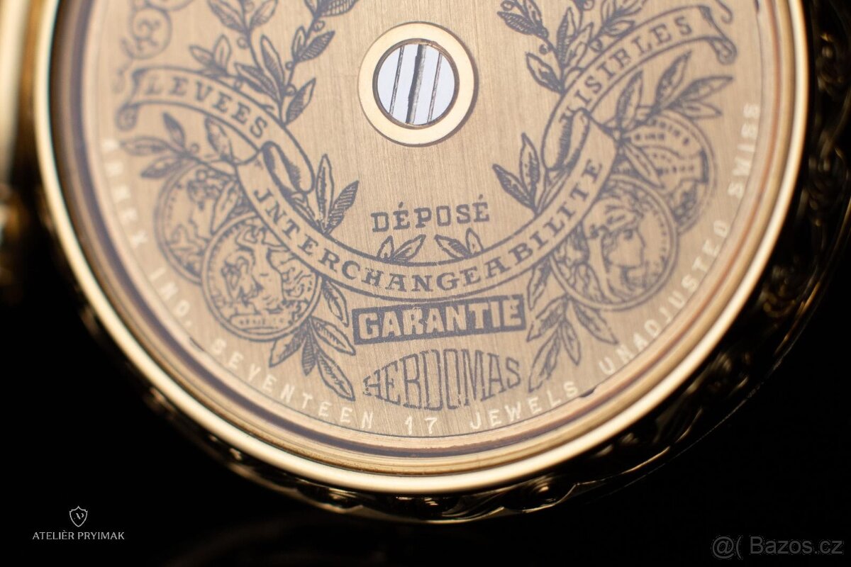 Jedinečné starožítné 8-denní hodinky HEBDOMAS 1910 - 13