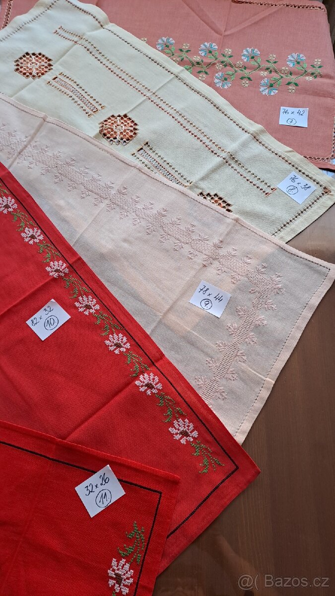 Retro ubrusy, lněné ubrousky, vánoční utěrky... - 13