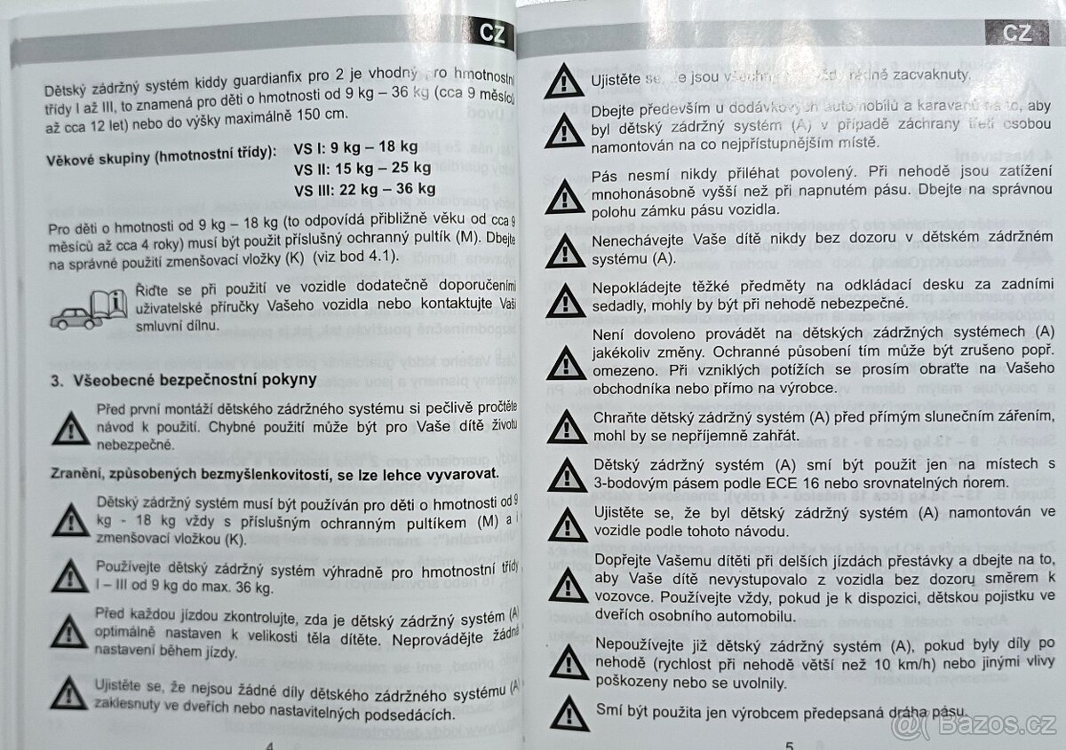 Autosedačky pro dvojčata Kiddy Guardianfix Pro 2 - 13