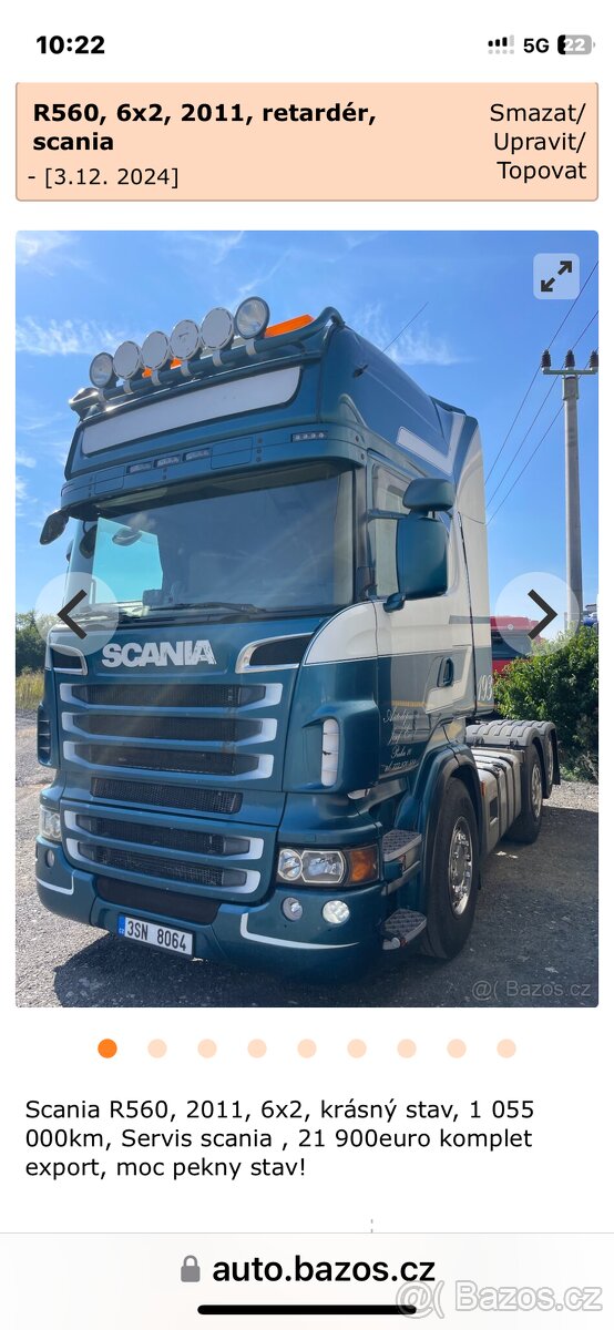 Scania R560, 2011, 6x2, - 13