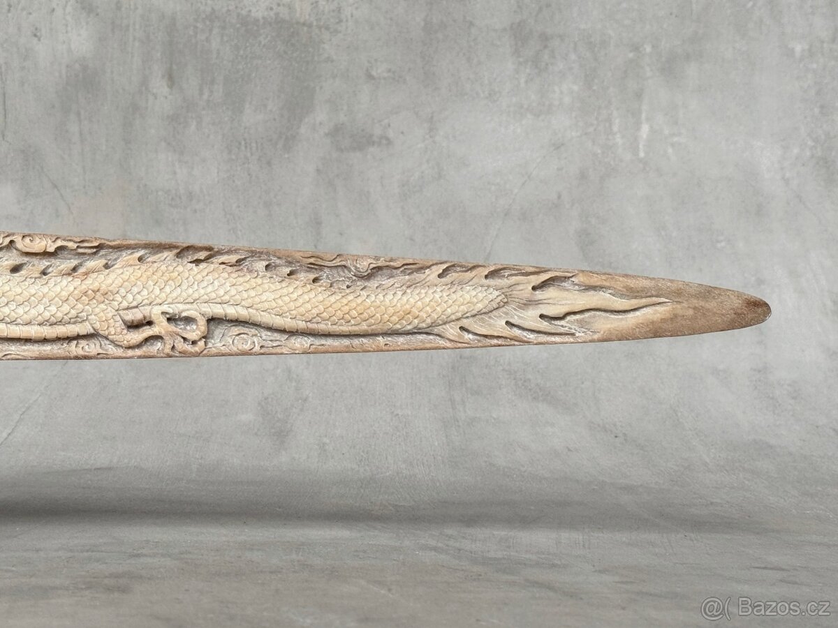 Ručně vyřezávaný Rypec Mečouna 84cm - 13
