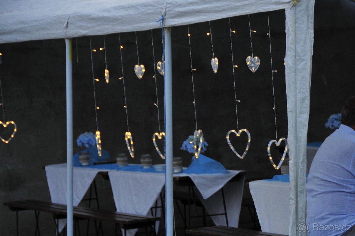 Svatební výzdoba a doplňky v modré a přírodní - 13