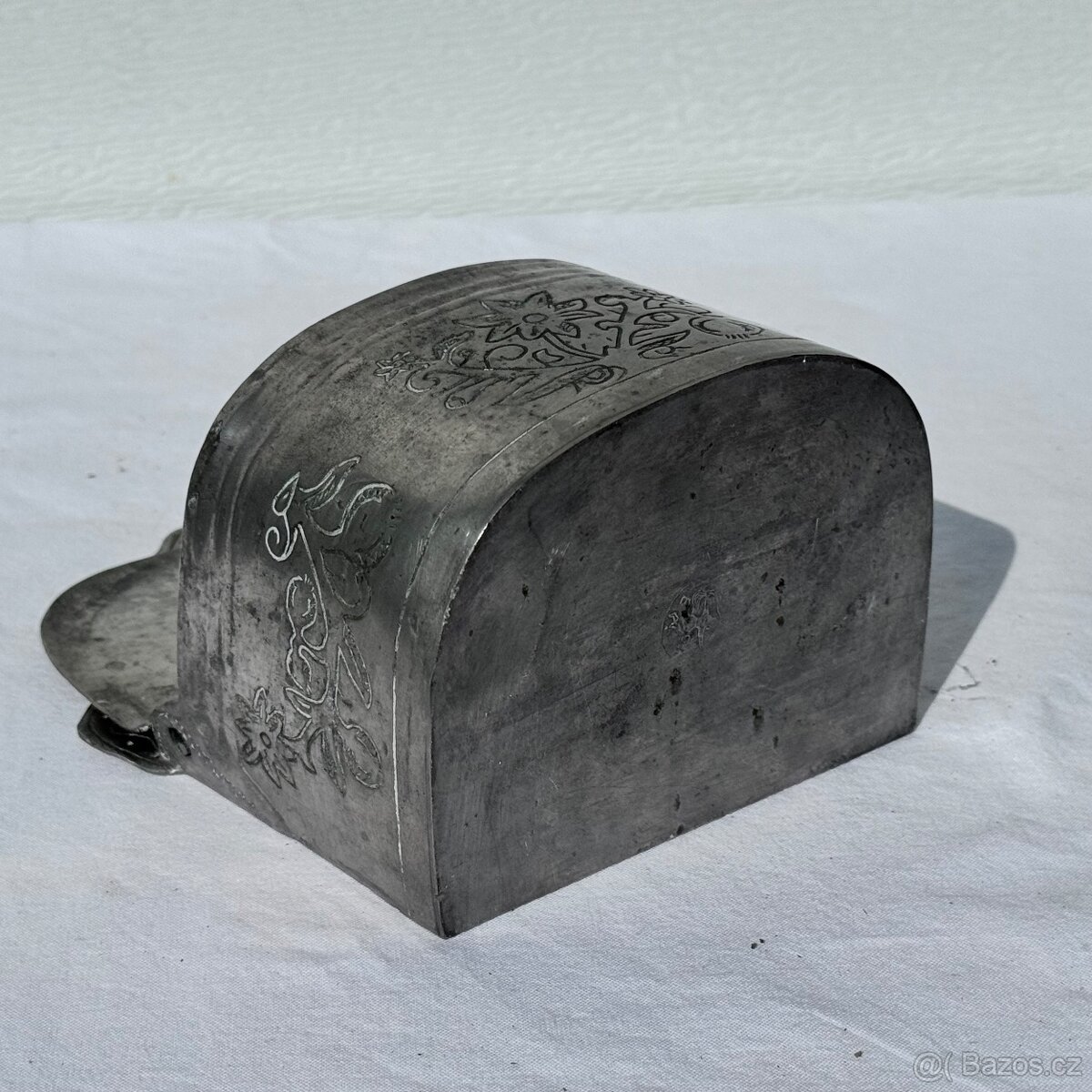 Starožitná cínová slánka s rokem 1814 - 13