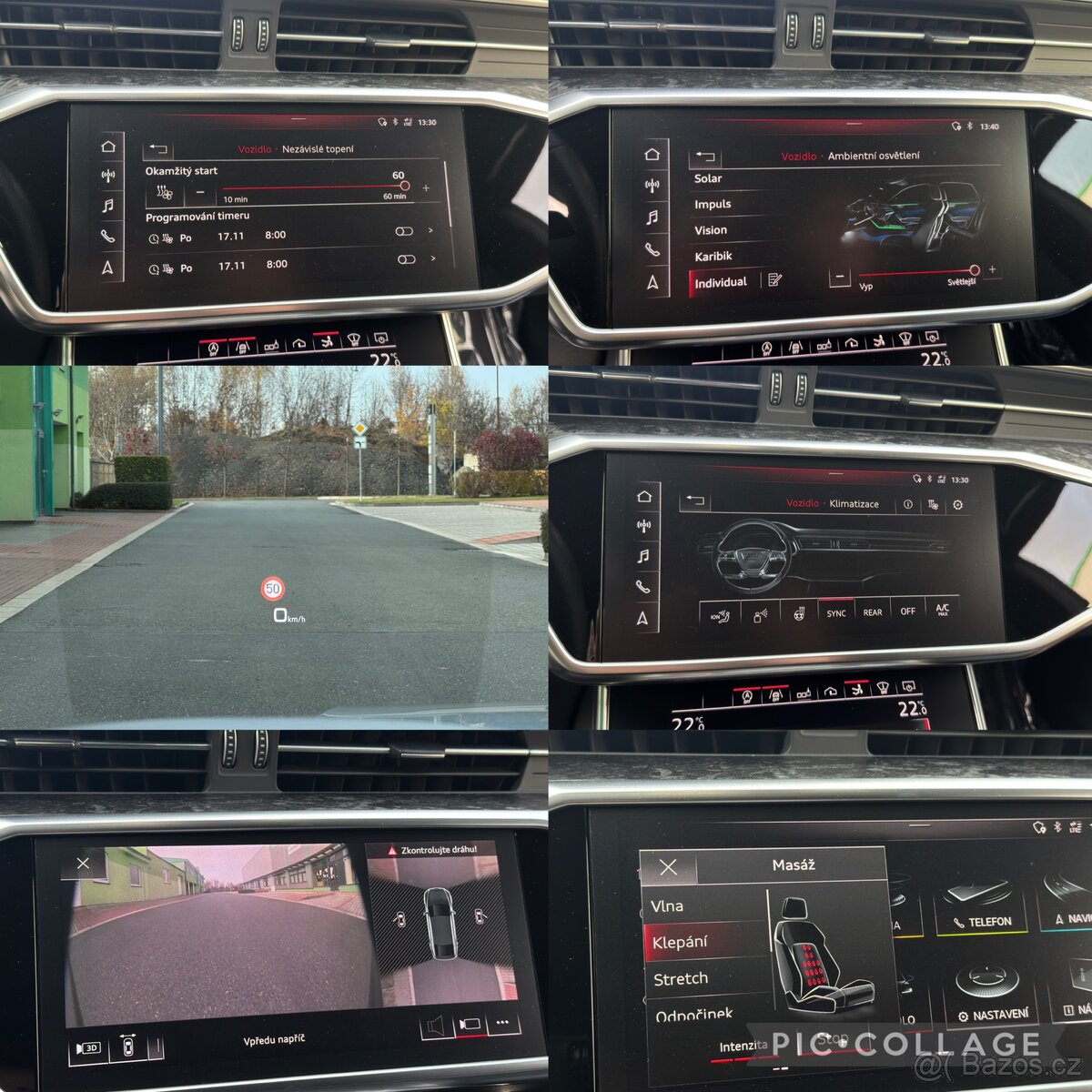 Audi S7 3.0 BiTDI 257kw/ webasto/ masáže/ TOP výbava - 13