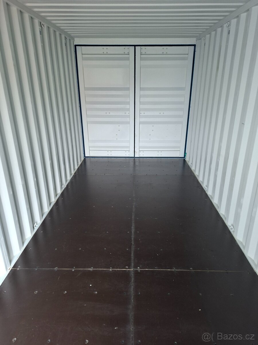 Modrý lodní kontejner 20\' se 3 dveřmi – flexibilní - 13