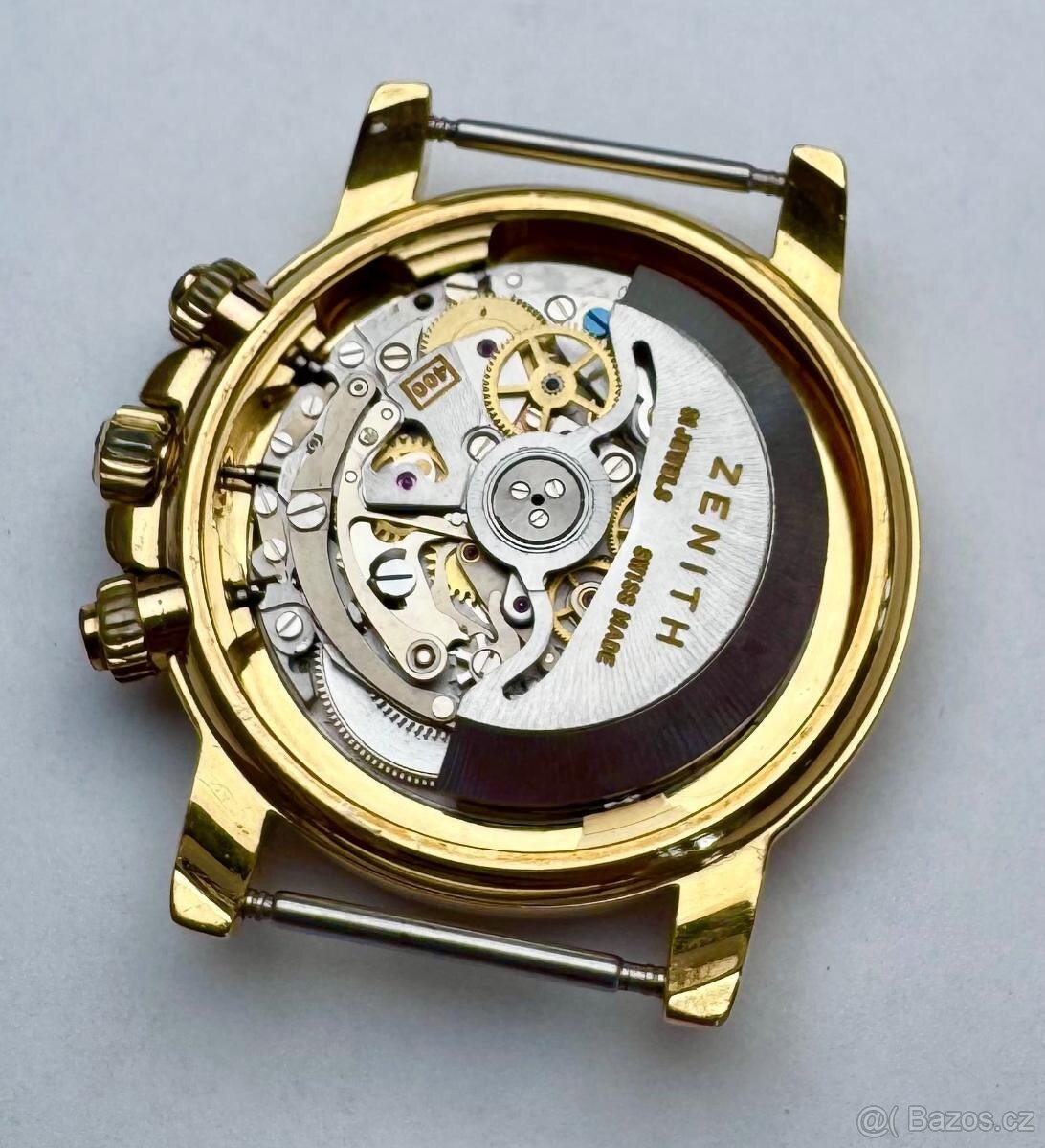 18K ZLATÉ PÁNSKÉ HODINKY ZENITH EL PRIMERO S ETUI - 13