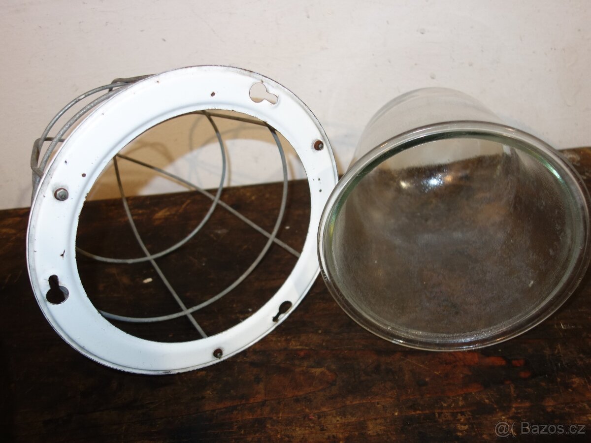 Industriální lampa, závěsná na strop - 13