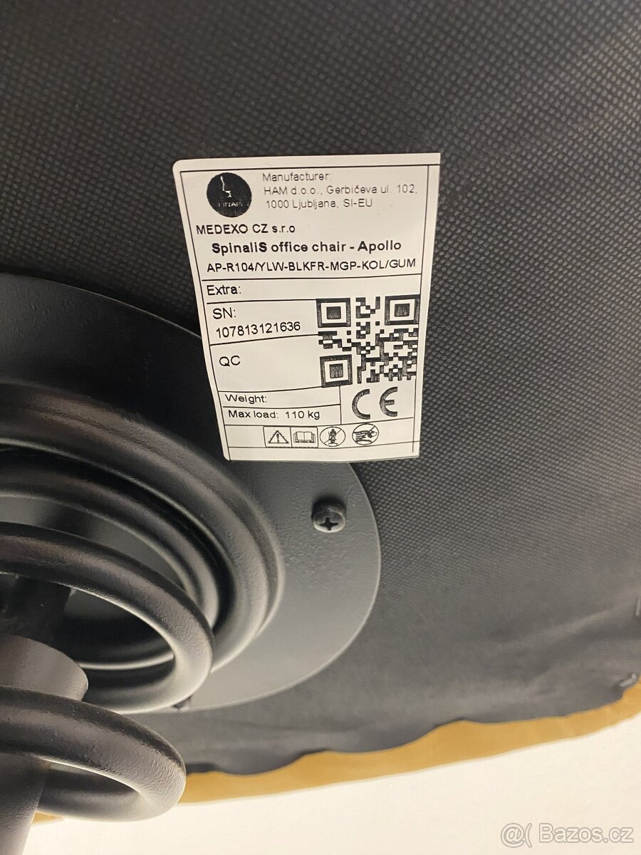 Kancelářská židle Spinalis Apollo (zdravotní) - 13