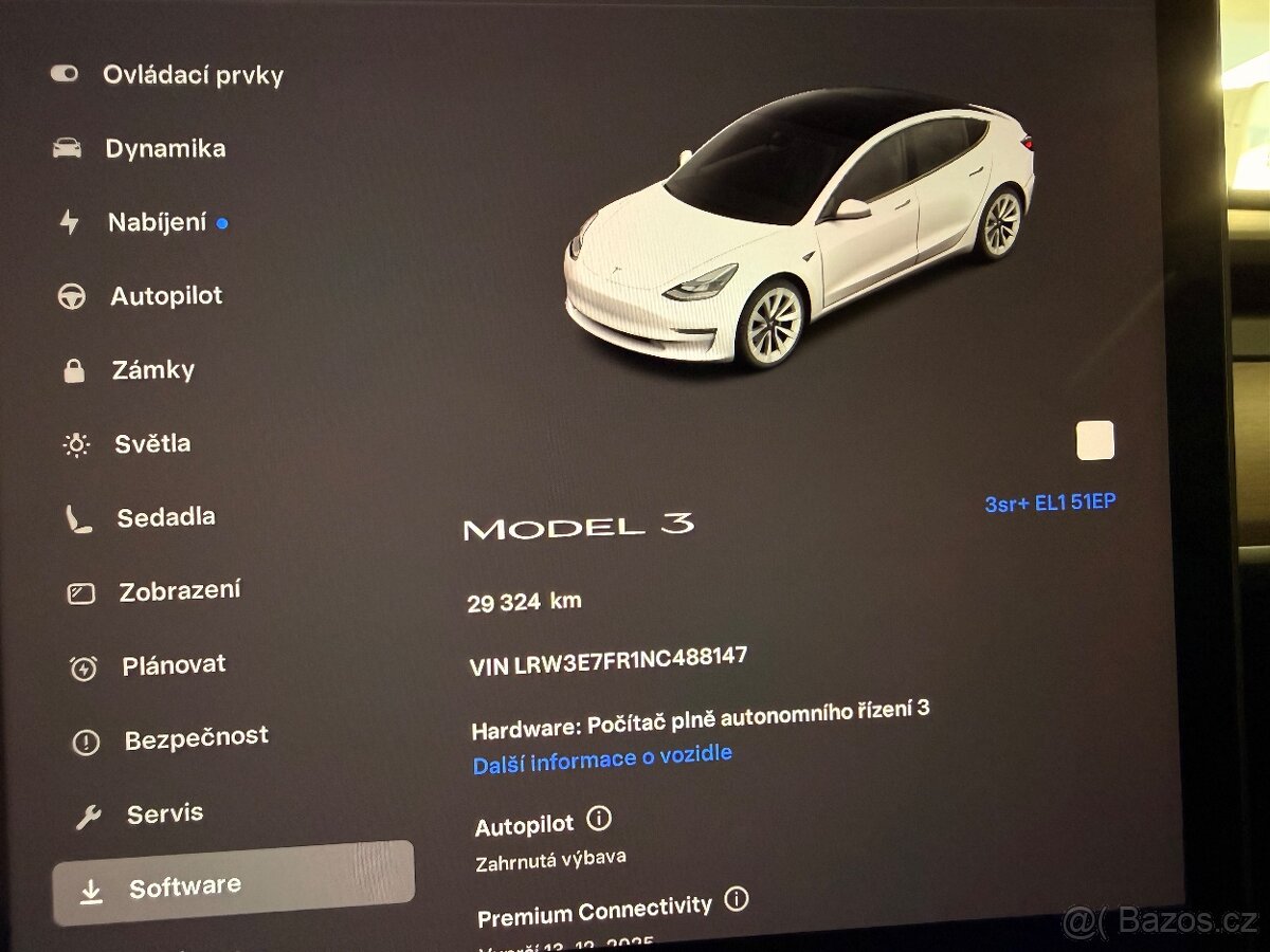 Tesla Model 3 SR+ záruka 2030 DPH 29.000Km - 13