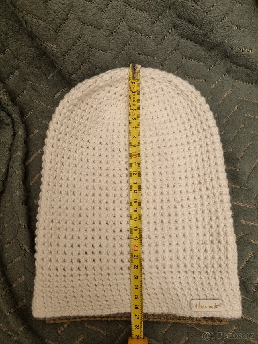 Homelesky čepice ručně háčkované - 13