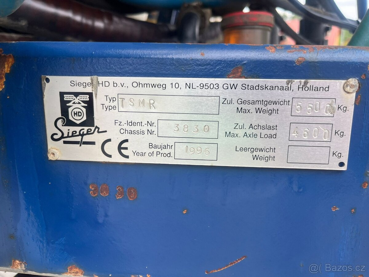 Tažený postřikovač SIEGER ( AgriFac) TSMR 3000 l , 24 m - 13