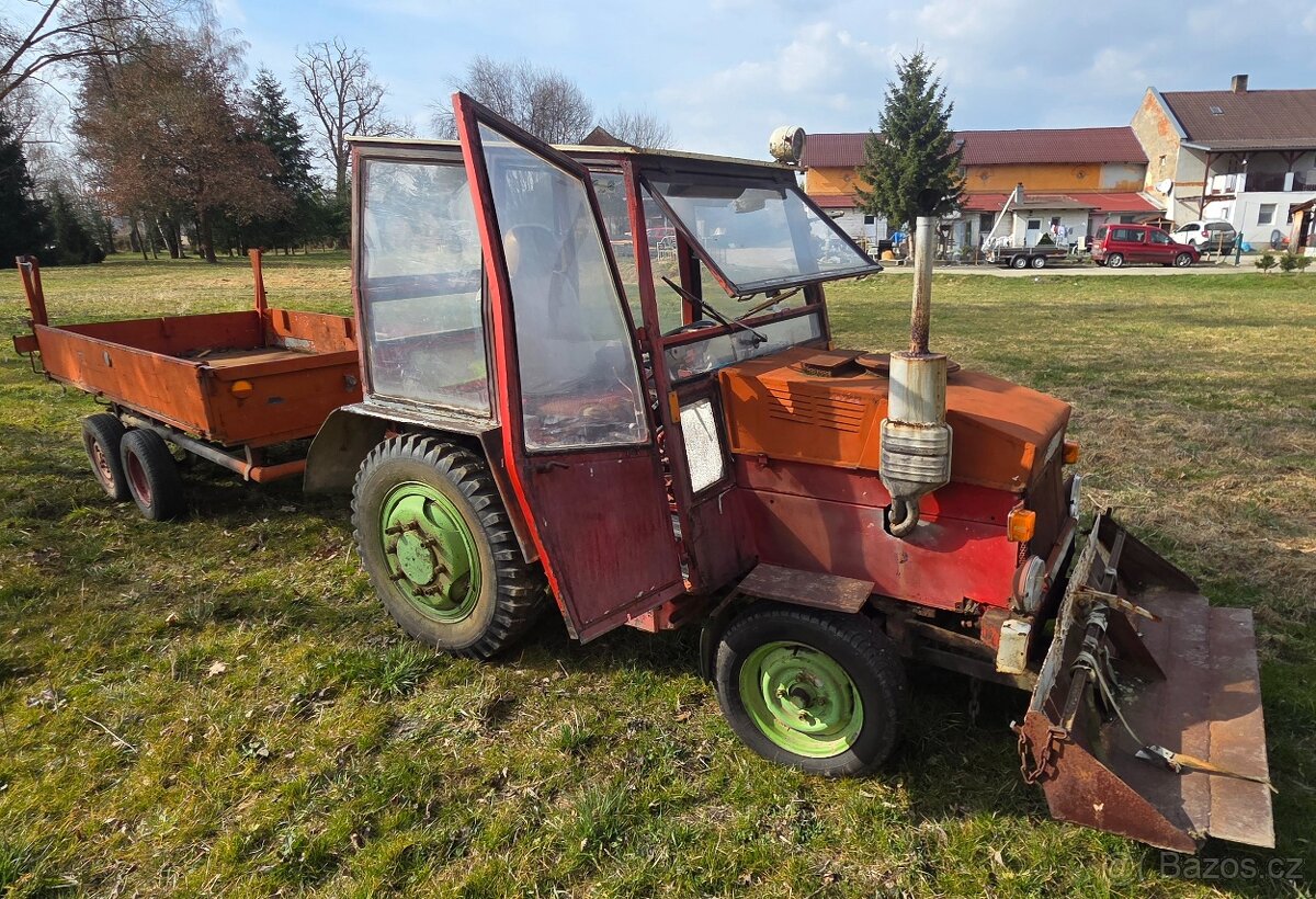 Prodám traktor domácí výroby, motor Žigul - 13